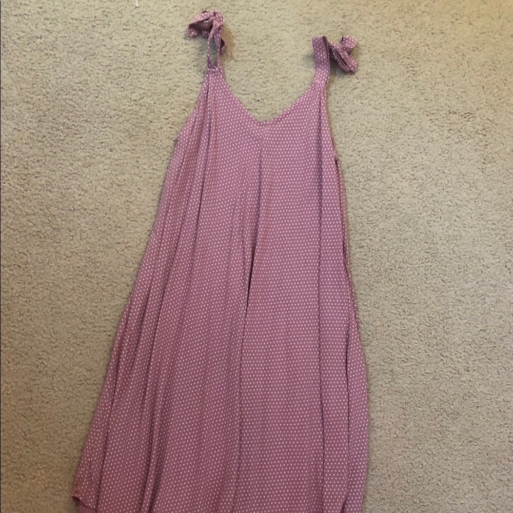Pink and White Flowy Dress